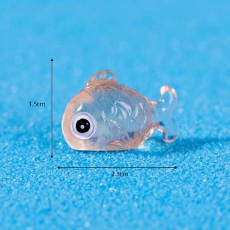 Fisk Miniatyrer Glødende figurer ORANSJE