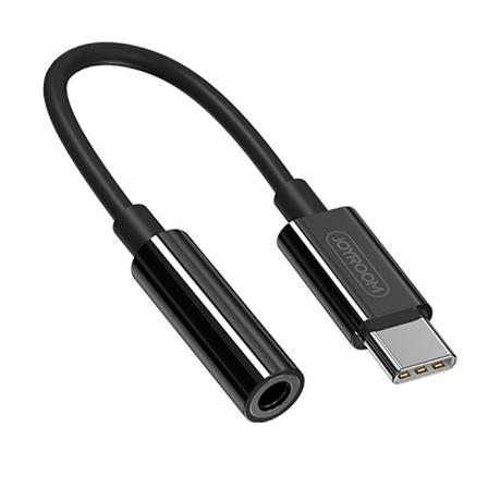USB-C - 3,5 mm -sovitin Samsung S20-S24 musta musta sjx