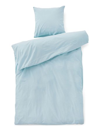 compliments Stone Bed Linen 140X200/60X63 Cm - Blue - 140X200;60X63CM