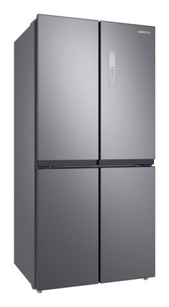 Samsung RF48A400EM9 side-by-side køle-fryseskab Fritstående 488 L E Sølv