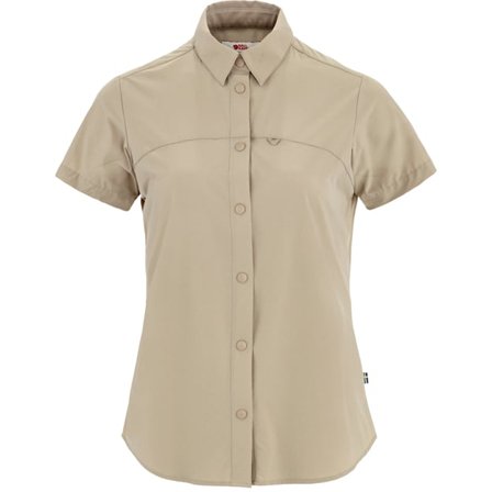 Fjällräven Women's High Coast Lite Shirt Short Sleeves in Fossil | Size: 2XS
