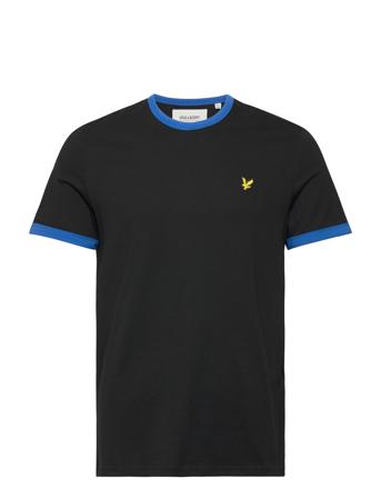 Ringer T-Shirt T-shirts Short-sleeved Svart Lyle & Scott*Betinget Tilbud