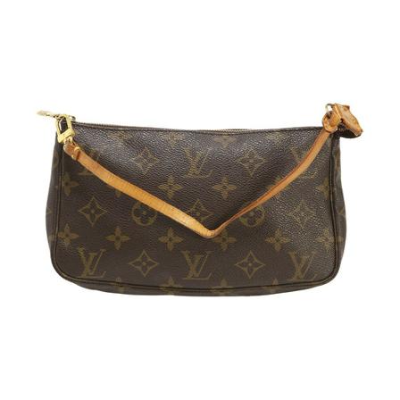 Louis Vuitton Vintage, Pre-Owned Pouch Accessories Monogram Bag Bruin, Dames, Maat:ONE Size