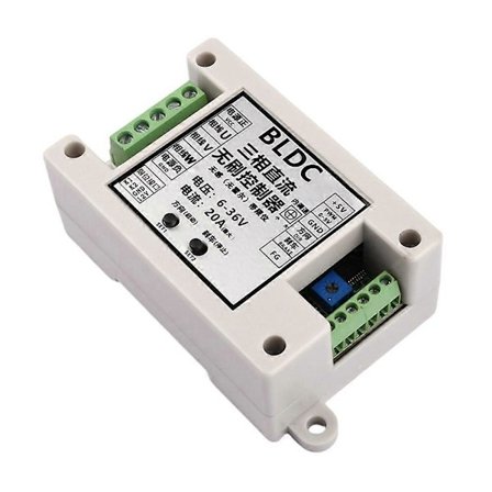 400W BLDC 3-fas Borstlös Motorstyrenhet Drivrutin 6V-30V Hallös DC Motordrivkort Strömförs