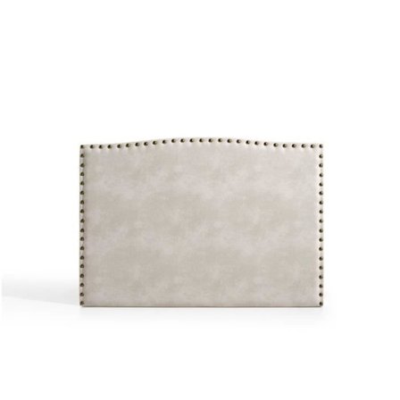 Ambar sänggavel i vitgrått tyg för 105-bädd 115x115x8. ECCOX