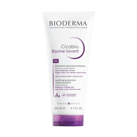 Bioderma Cicabio Baume Lavant Cleanser, 200 ml