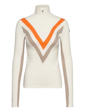Voss Chevron Zipup Women Langærmet T-shirt Hvid We Norwegians