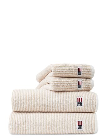 Lexington Home Original Towel White/Tan Striped - Beige - 30X50CM