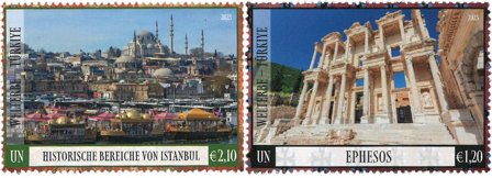 FN Wien - Unesco - Postfrisk sæt 2v