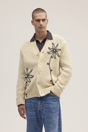 NN.07 Mika Cardigan Herre Hvid