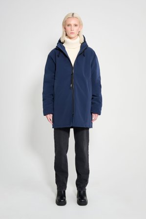 Stockholm Matte Winter Coat Navy
