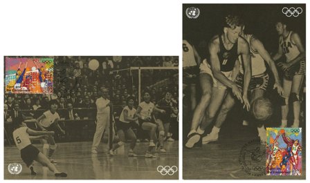 FN - New York - Olympiske lege - Flot sæt maxikort