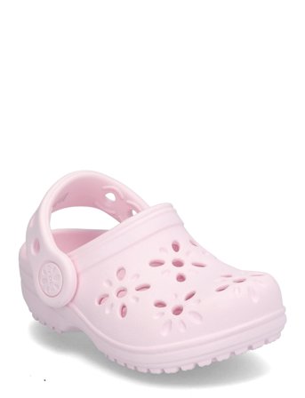 Crocs Classic Floral Cut Out Clog T - Pink - 25/26