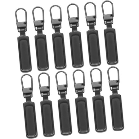 12 stk. Jakker Vesker Glidelåsfliker Slitesterke Draere for Enkel DIY-erstatning