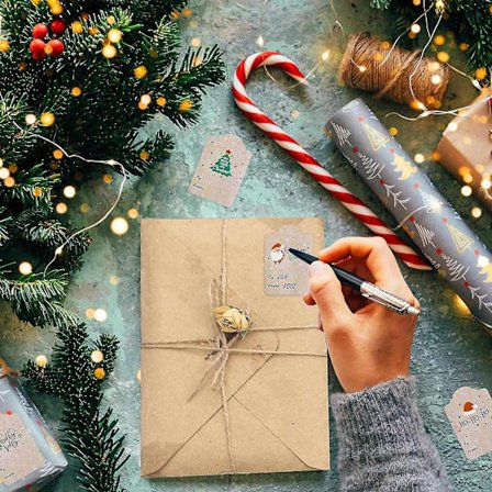 300 stk. Julegavemærker til gaver - 5 x 7,6 cm Julegavemærker Klistermærker Selvklæbende Jul