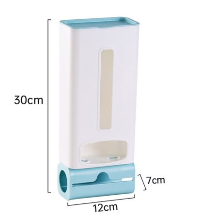 Søppelpose Oppbevaringsstativ Søppelposeholder Eske LYS BLÅ