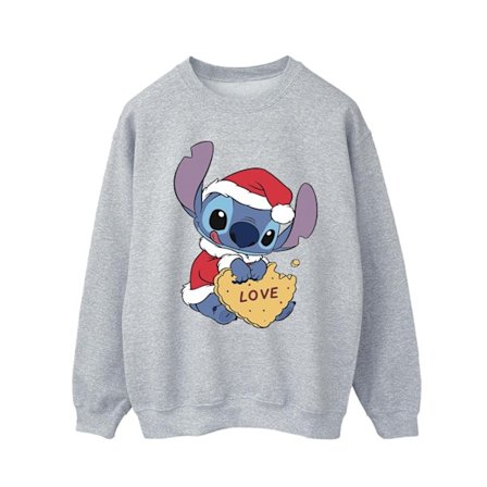 Disney Herr Lilo And Stitch Jul Kärlek Biscuit Sweatshirt 5