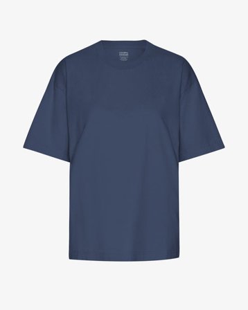 Oversized Organic T-Shirt - Petrol Blue - Female - S