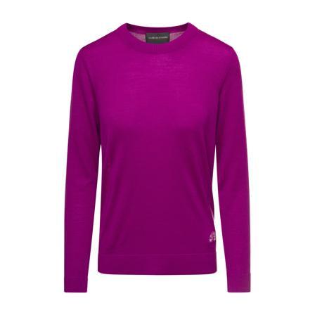 Gabriele Pasini Round-neck Stickat lila, Dam Stickade tröjor & koftor, Dam, Storlek: S