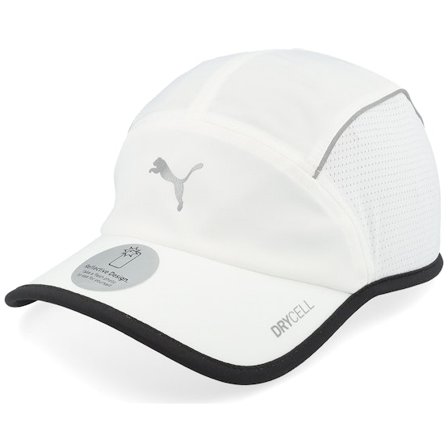 Puma - Runner Cap White 5-Panel 5panel White Cap - @ Hatstore