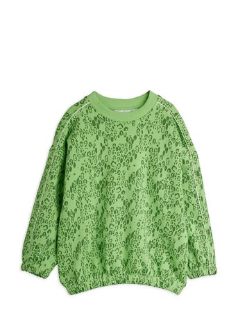 Mini Rodini Mini Leopard Aop Sweatshirt - Green - 104/110