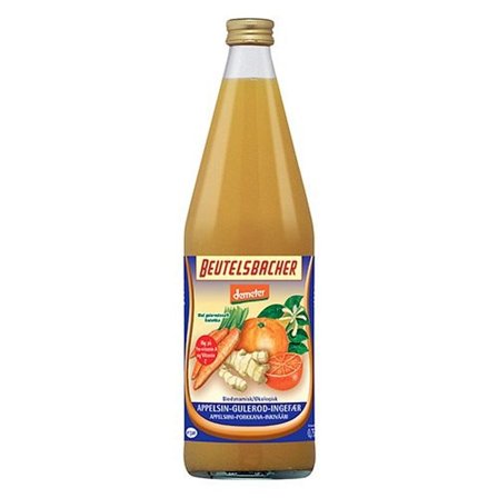 Beutelsbacher Appelsin-Gulerod-Ingefærsaft Ø 750 ml, Helse & Madvarer, Drikkevarer, Saft, Juice & Iste