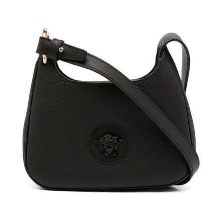 Versace Shoulder Tas with Medusa head , Zwart , Dames , Maat: ONE Size Schoudertassen