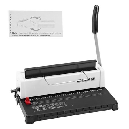 Spiraalirenkaiden sitomiskone-Duoku-Käsikäyttöinen sitomiskone-34 reijän porakone 120 arkille-kirje-, A4-, A5-koko.