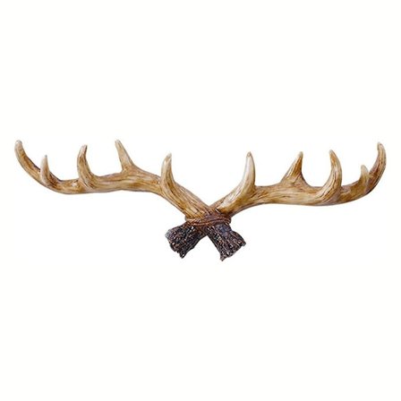 Vintage Deer Antlers Veggkrok Veggmontert kleshenger Kråkestativ nøkkelholder for dekorativ vegg