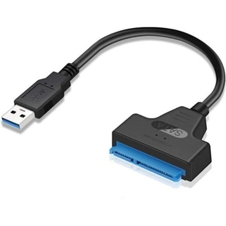 USB 3.0 vs SATA Konverter, USB vs SATA III Adapter, USB 3.0 vs SATA III Kabel til 2.5" SSD/HDD