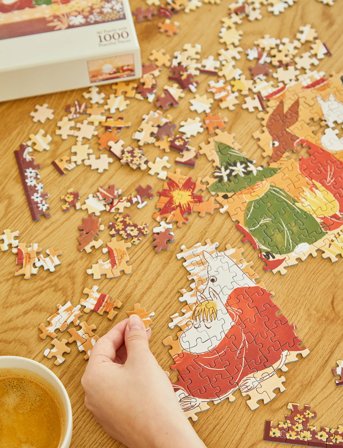 MUMIN Moomin Art Puzzle - 1000 Pcs - Red - Multi/patterned - ONE SIZE