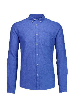 Lindbergh Shirt L/S Skjortor Herr Blå L