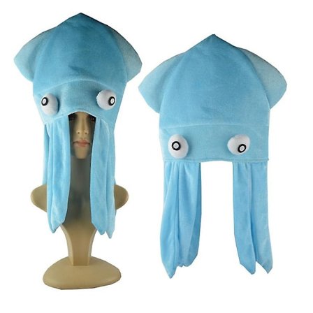 Octopus Hat Lovers Kids Adult Funny Hats blue