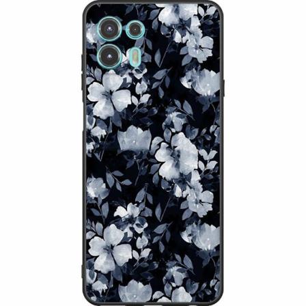 Motorola Edge 20 Lite Svart Skal Blommor