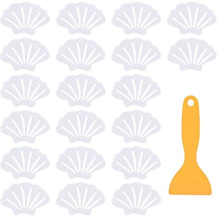 20 stk sklisikre badekar klistremerker dusjklistremerker badekarstrimler selvklebende sklisikre badematte med skrape for baderomsdusj