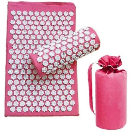 Fitness 3st/ set Lotus Yogamatta Akupunktur Massagekudde Yogakudde Stress relief Stress Relief med piller