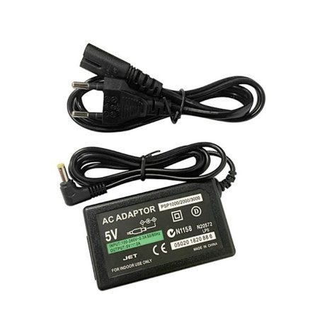 Til PSP 1000 2000 3000, Oplader 5V AC Adapter Hjemme Væglader Strømkabel