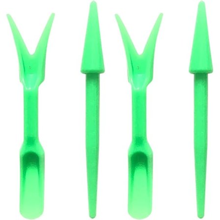 Hagegraving 2 stk. planteskålsett for transplantasjon av planter Verktøy for frøplanter Patio Hage & Hage Ingefærplante (Grønn, En Størrelse)