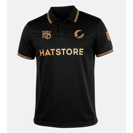 Hatstore - Schwarz T-Shirt - Hatstore Black Football Shirt @ Hatstore