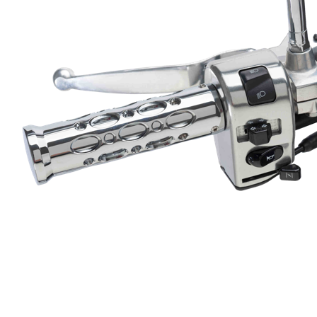 CustomAcces Raptor Grips Chrome 139x22mm