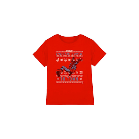 Spider-Man Barn/Barn Jultröja T-shirt 7-8 År R
