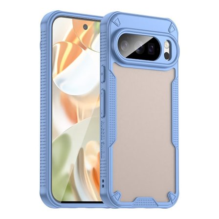SKALO Google Pixel 10 Armor Hybrid Frosted Skal - Blå