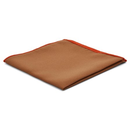 Poszetka w kolorze jasnobrązowym Basic dla mężczyzn - Jednokolorowe poszetki