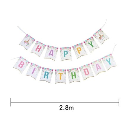 Vackert utformat servis-set med enhörningstema för 16 gäster, babyflicka, grattis på födelsedagen, festdekorationer, festtillbehör