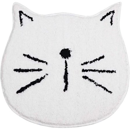 Tegneseriekat absorberende blød bademåtte, skridsikker stue