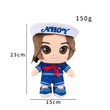 Stranger Things Steve Harrington Plysjleketøy - Myk plysjdukke av Steve, perfekt for fans av Stranger Things TV-serie Brainrot *Li Tifu*