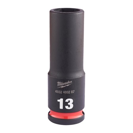 Milwaukee 4932480287 Krafthylsa 3/8", SHOCKWAVE, djup 13 mm, Skruva