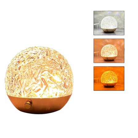 Touch Bordlampe Med Fjernbetjening Vandbølge Nattelys 3 Farver/16 Rgb Farveskiftende Lampe Til Soveværelse Stue Kontor Fest Middag Dekoration Gave