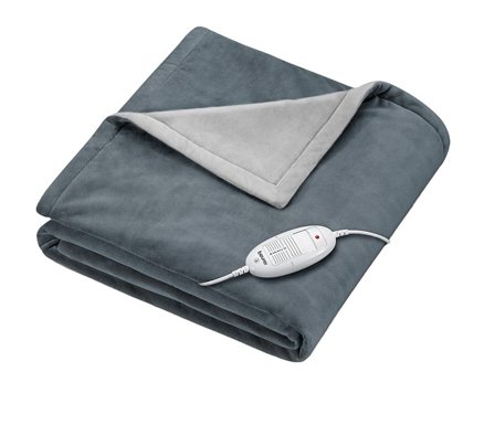 Beurer Varmeplaid Dark Grey HD075DG, Tøj & Bolig, Massage & Velvære, Varmetæpper
