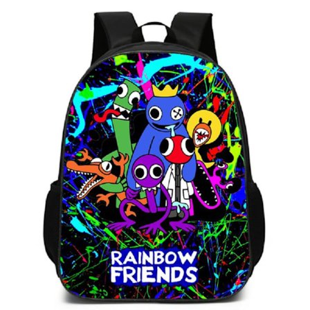 Rainbow Friends Ryggsekk Barn Skoleryggsekk Student Laptop Bag